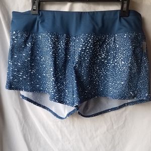 Oiselle Running shorts, size 10, teal color